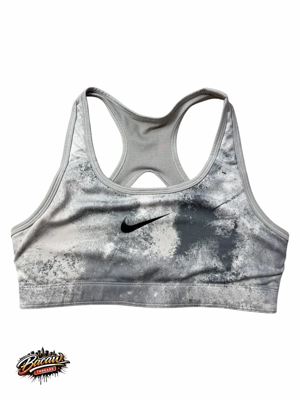 Nike Marble Gray and White Reversible Racerback Women’s Small Sports‎ Bra